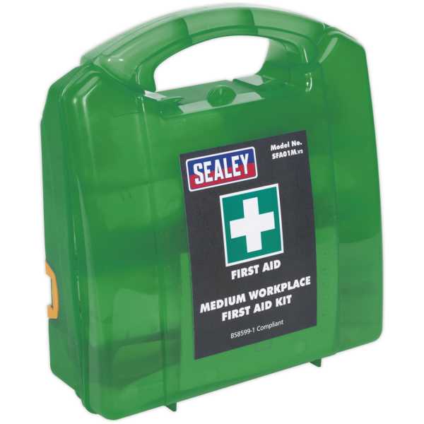 Sealey SFA01M First Aid Kit Medium - BS 8599-1 Compliant-0