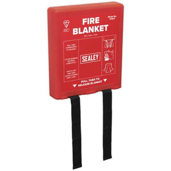 Sealey SFB11 Fire Blanket 1.1 x 1.1m-0