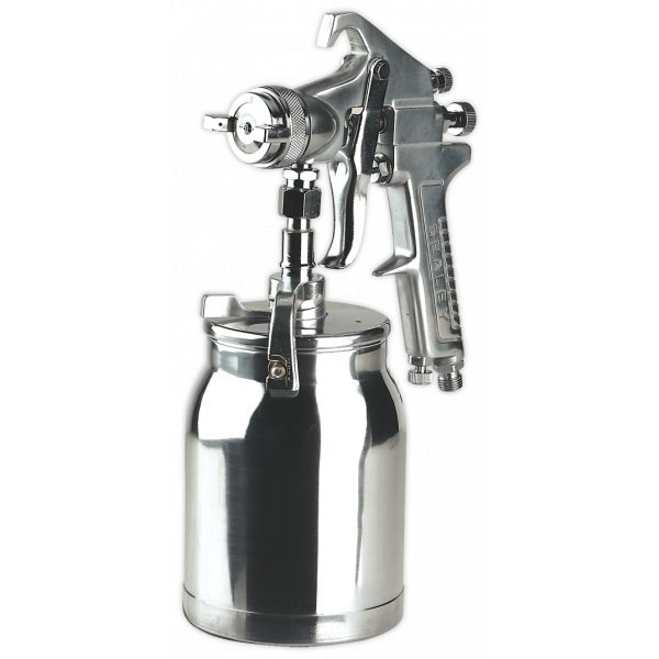 Sealey SSG1 Spray Gun Suction Deluxe Professional 1.8mm Set-Up-0