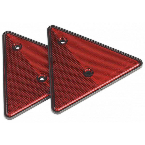 Sealey TB17 Rear Reflective Red Triangle Pack of 2-0