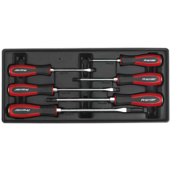 Sealey TBT29 Tool Tray with Hammer-Thru Screwdriver Set 6pc-0