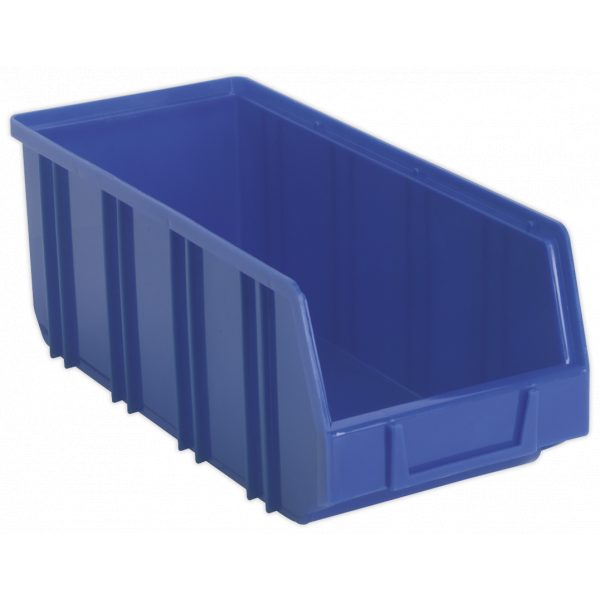 Sealey TPS3D Plastic Storage Bin Deep 145 x 335 x 125mm Blue Pack of 16-0