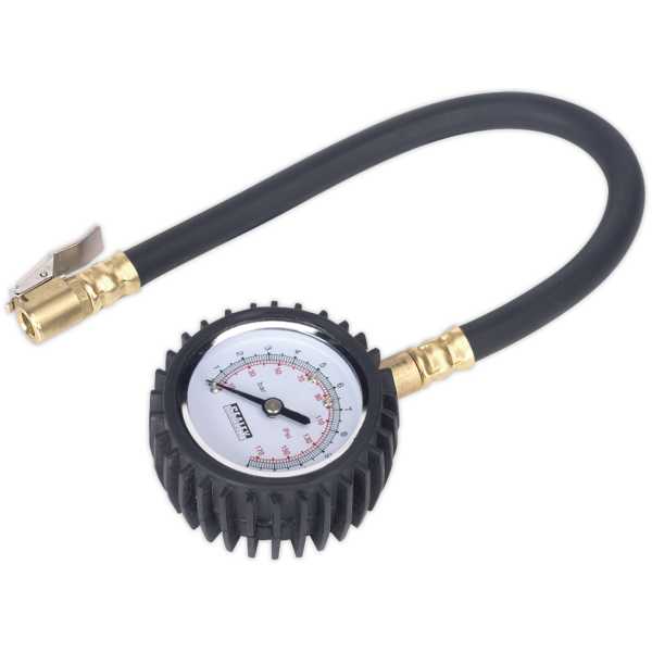 Sealey TST/PG6 Tyre Pressure Gauge with Clip-On Chuck-0