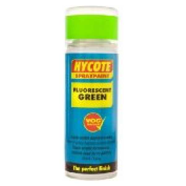 Hycote Fluorescent Green Safety Spray Paint 400Ml Xuk469-0