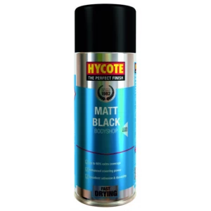 Hycote Bodyshop Matt Black Spray Paint 400Ml Xuk430-0