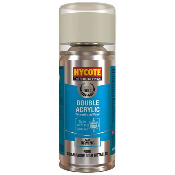 Hycote Ford Champagne Gold Metallic Double Acrylic Spray Paint 150Ml Xdfd702-0