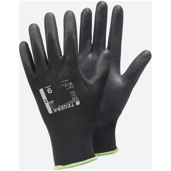 Tegera 860 Black PU Palm Coated Gloves