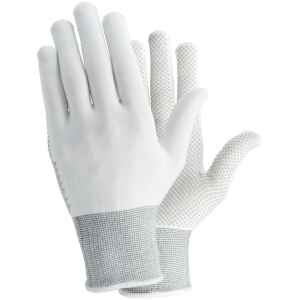 Ejendals Tegera 931 White PVC Dot Grip Palm Nylon Gloves