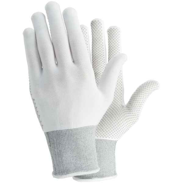 Ejendals Tegera 931 White PVC Dot Grip Palm Nylon Gloves