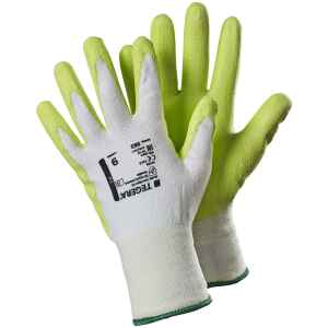 Tegera 983 Yellow Hi Viz PU Cut Resistant B Work Gloves