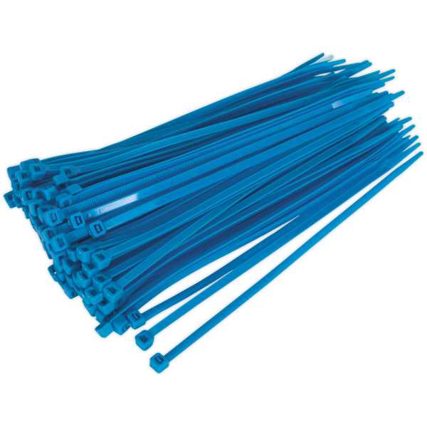 Sealey CT20048P100B Cable Tie 200 x 4.8mm Blue Pack of 100-0