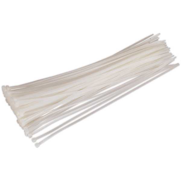 Sealey CT38048P100W Cable Tie 380 x 4.8mm White Pack of 100-0