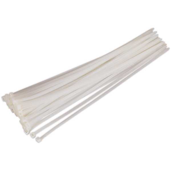 Sealey CT45076P50W Cable Tie 450 x 7.6mm White Pack of 50-0