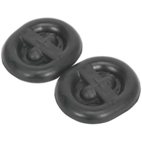 Sealey EX03 Exhaust Mounting Rubbers - L62 x D54 x H13.5 (Pack of 2)-0