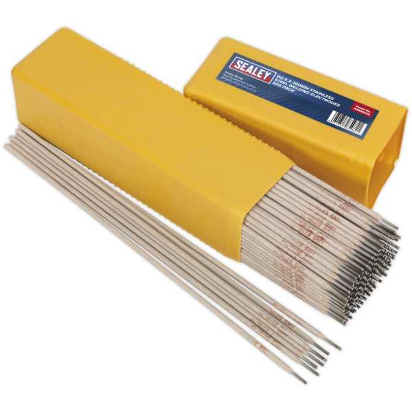 Sealey WESS5025 Welding Electrodes Stainless Steel Ø2.5 x 300mm 5kg Pack-0