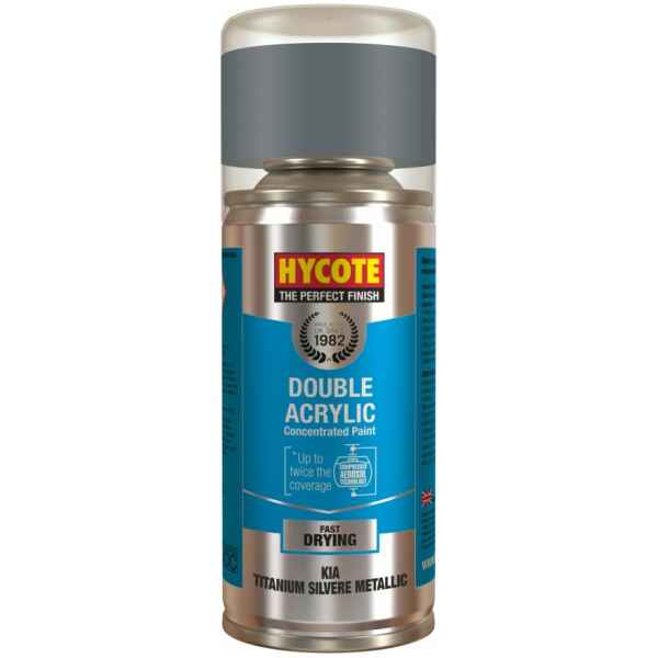 Hycote Kia Titanium Silver Metallic Spray Paint 150Ml Xdka102-0