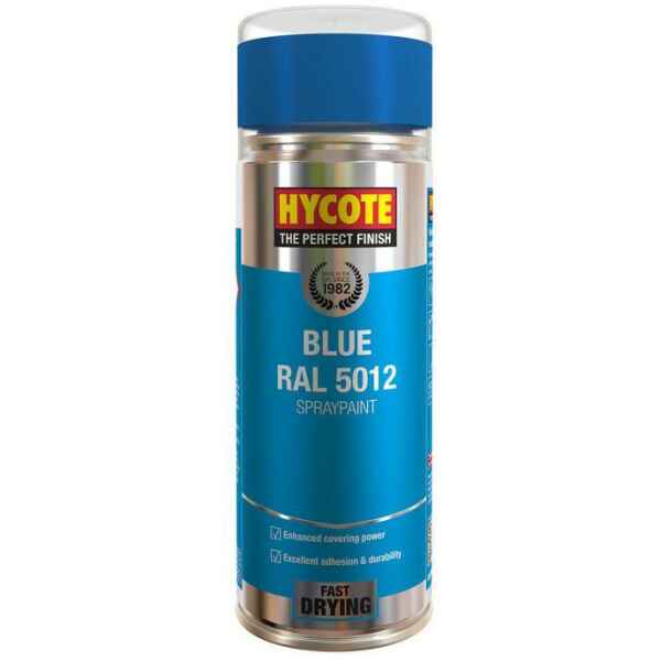 Hycote Blue RAL 5012 Spray Paint Aerosol 400ml-0