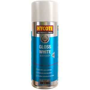 Hycote Bodyshop Gloss White Spray Paint Aerosol 400ml-0