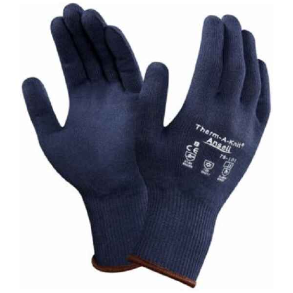 Ansell ActivArmr 78-101 (Ex. Therm A Knit) Blue Thermal Warm Winter Gloves-0