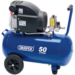 Draper 50L 230V 2.0hp (1.5kW) Air Compressor 24981-0