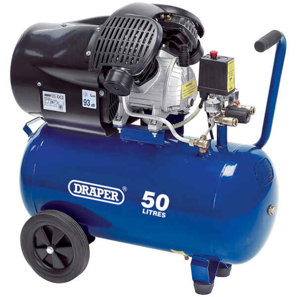 Draper 50L 230V 3.0hp (2.2kW) Air Compressor 29355-0