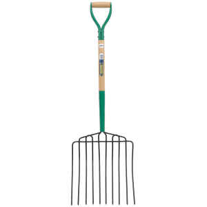 Draper 10 Prong Manure Fork with Wood Shaft and MYD Handle 63578-0