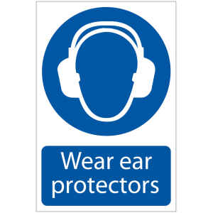 Draper 'Ear Protectors' Mandatory Sign 72063-0
