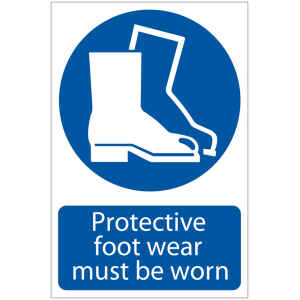 Draper 'Protective Footwear' Mandatory Sign 72089-0