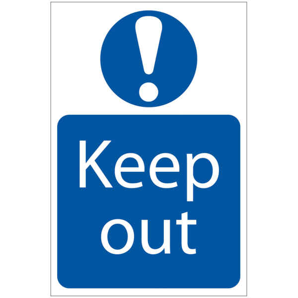 Draper 'Keep Out' Mandatory Sign 72158-0