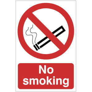 Draper 'No Smoking' Prohibition Sign 72165-0