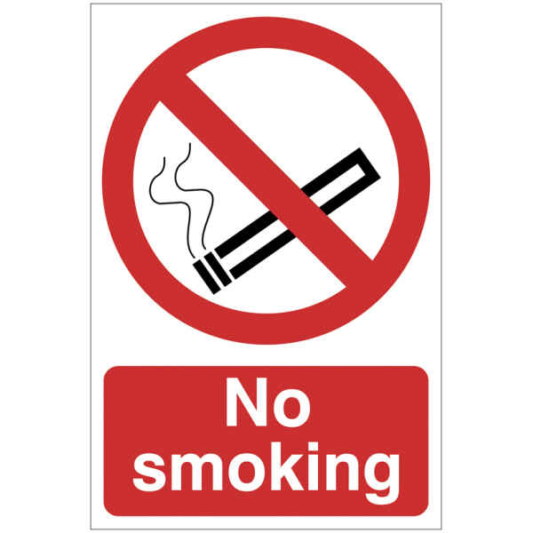 Draper 'No Smoking' Prohibition Sign 72165-0
