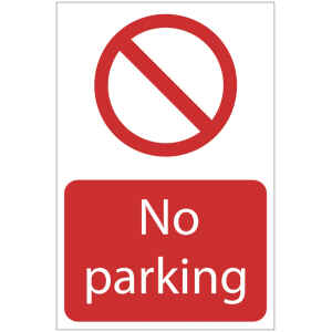 Draper 'No Parking' Prohibition Sign 72198-0