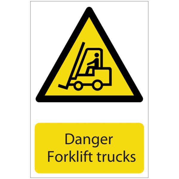 Draper 'Danger Forklift Trucks' Hazard Sign 72360-0