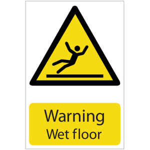 Draper 'Warning Wet Floor' Hazard Sign 72439-0