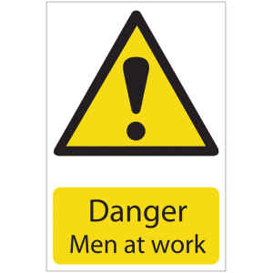 Draper 'Danger Men At Work' Hazard Sign 72441-0