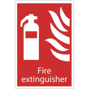 Draper 'Fire Extinguisher' Fire Equipment Sign 72442-0