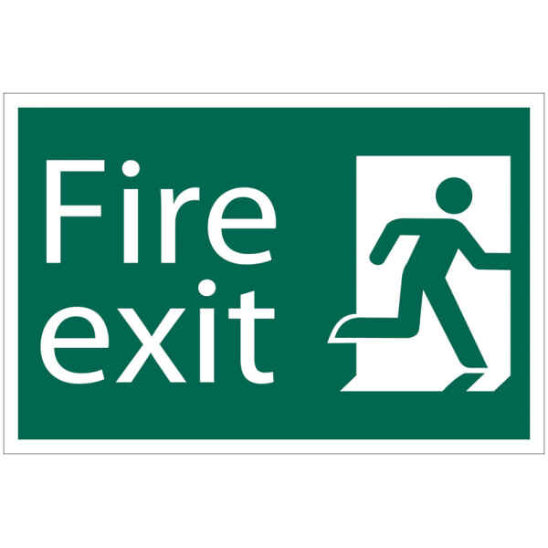Draper 'Fire Exit' Safety Sign 72449-0