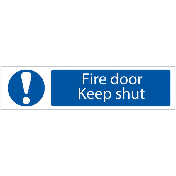 Draper 'Fire Door Keep Shut' Mandatory Warning Sign 73104-0