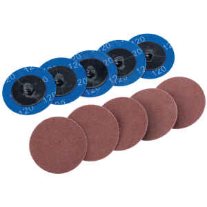 Draper Ten 50mm 120 Grit Aluminium Oxide Sanding Discs 75611-0