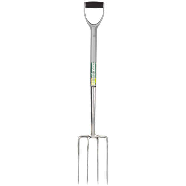 Draper Extra Long Stainless Steel Garden Fork with Soft Grip 83753-0
