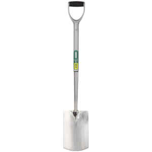 Draper Extra Long Stainless Steel Garden Spade with Soft Grip 83754-0