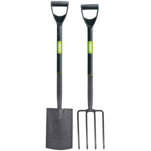Draper Carbon Steel Garden Fork and Spade Set 83971-0