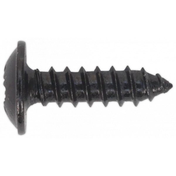 Sealey BST3513 Self Tapping Screw 3.5 x 13mm Flanged Head Black Pozi BS 4174 Pack of 100-0