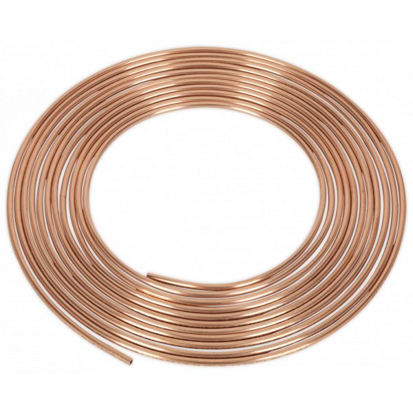 Sealey CBP001 Brake Pipe Copper Tubing 20 Gauge 3/16" x 25ft-0