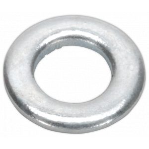 Sealey FWA510 Flat Washer M5 x 10mm Form A Zinc DIN 125 Pack of 100-0