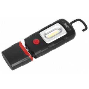 Sealey LED3601 Rechargeable 360° Inspection Lamp 3W COB + 1W LED Black Lithium-Polymer-0