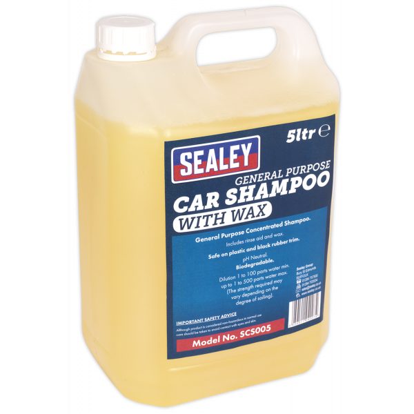 Sealey SCS005 Car Shampoo 5L-0