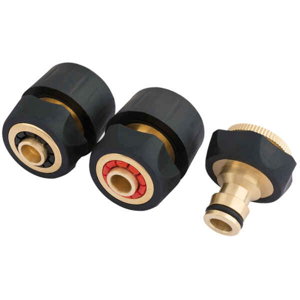 Draper Brass And Rubber Hose Connector Set (3 Piece)-0