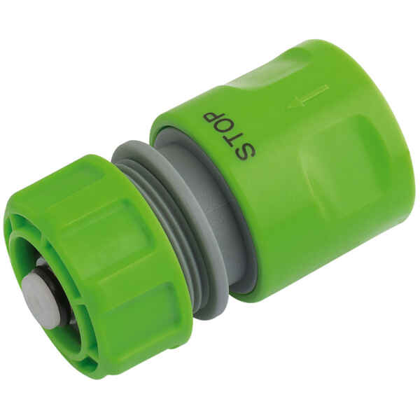 Draper 1/2" Bsp Hose Connector With Water Stop Feature-0