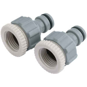 Draper 1/2" And 3/4" Bsp Tap Connectors (Twin Pack)-0